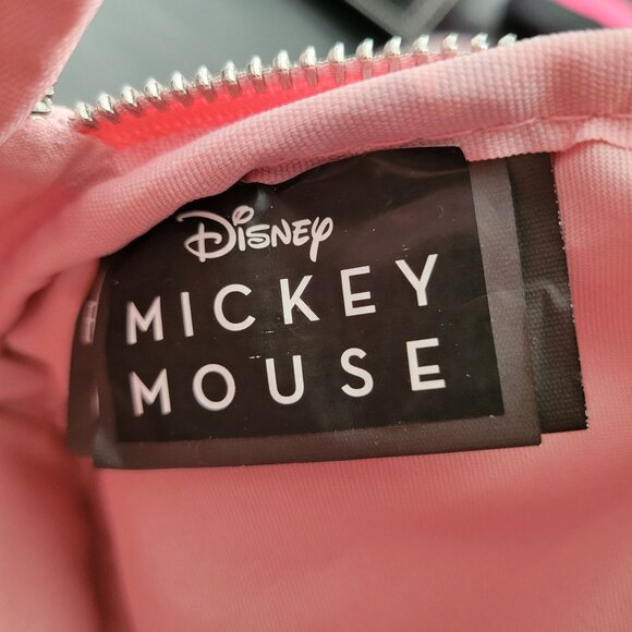 Disney Minnie Mouse Christmas Pink Crossbody Bag With Bow - Picture 4 of 8